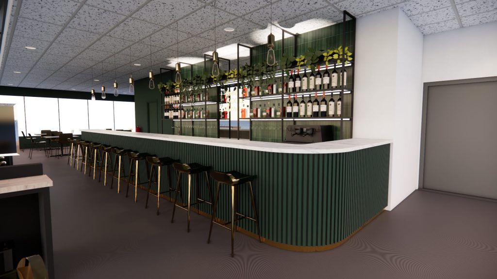 Swing Society, Golf Simulation Club – Bar area 2 - Dandy Lion Interior Experiences